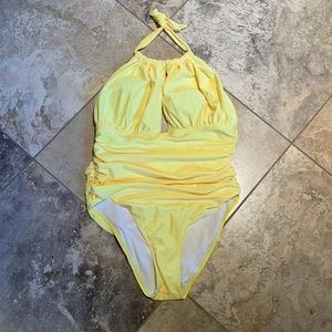 One piece yellow Swimsuit